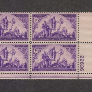 Scott# 898 "CORONADO EXPEDITION" PLATE BLOCK (4) MNH