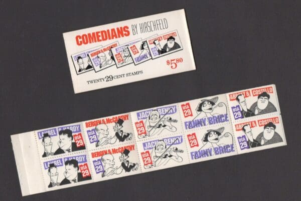 Scott# 2566a BK191 COMEDIANS INTACT BOOKLET (20)