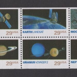 Scott# 2568-77 "SPACE EXPLORATION" MNH UNFOLDED BKLET PANE(10)+PLATE#