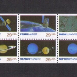 Scott# 2568-77 "SPACE EXPLORATION" BOOKLET PANE (10) MNH