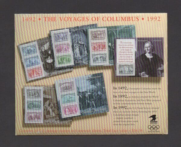 Scott# 2624-29 "VOYAGES of COLUMBUS SOUVENIR SHEETS" SET (6) MNH - Image 3