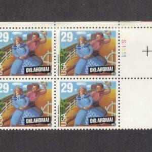 Scott# 2722 "BROADWAY MUSICALS - OKLAHOMA" PLATE BLOCK (4) MNH