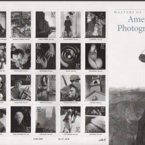 Scott# 3649 "AMERICAN PHOTOGRAPHY" SOUVENIR SHEET (20) MNH