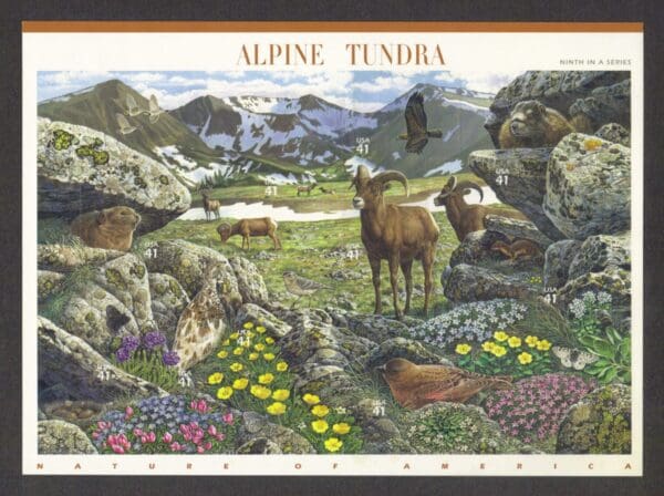 Scott# 4198 "ALPINE TUNDRA" #9 NATURE of AMERICA SERIES, MNH