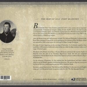 Alternative view of Scott# 4921 "WAR of 1812-FORT McHENRY" FULL SHEET (20) MNH