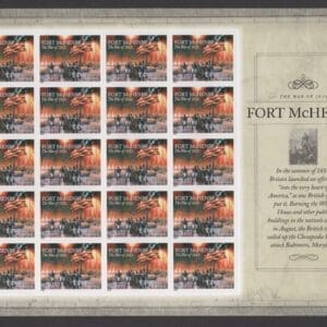 Scott# 4921 "WAR of 1812-FORT McHENRY" FULL SHEET (20) MNH