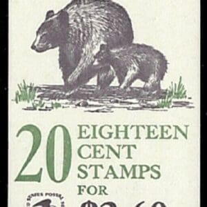 Scott# 1880-89 BK137 (1889a) "WILDLIFE" UNEXPLODED BOOKLET (20) MNH