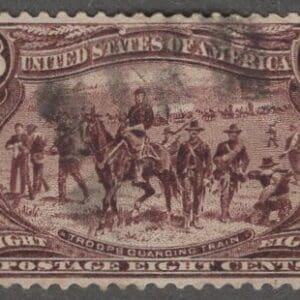 Scott# 289 TRANS MISSISSIPPI USED, LITE CANCEL, DEEP RICH COLOR