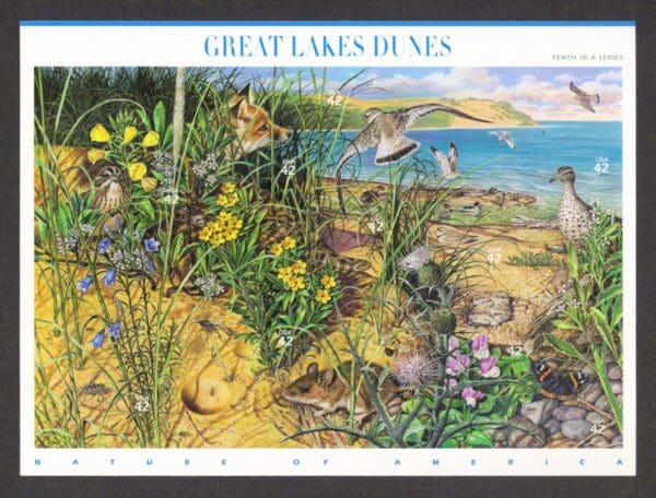 Scott# 4352 "GREAT LAKES DUNES" #10 of the NATURE SERIES, MNH