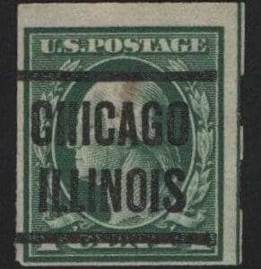 Scott# 481 "WASHINGTON" IMPERF, SCHERMACK TIII, CHICAGO PRECANCEL