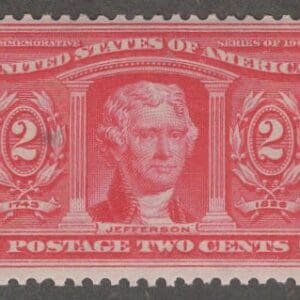 Scott# 324 "JEFFERSON" LOUISIANA PURCHASE, MINT, NICELY CENTERED