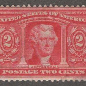 Scott# 324 "JEFFERSON" LOUISIANA PURCHASE, USED, VERY LITE CANCEL