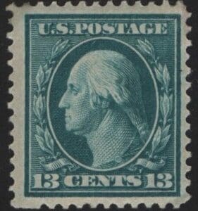 Scott# 339 "WASHINGTON" MINT HINGED, DBLWMK, PERF 12, NICELY CENTERED