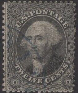 Scott# 36 "WASHINGTON" USED, PARTIAL CDS CANCEL