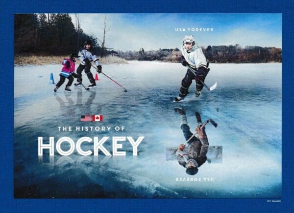 Scott# 5252a-53a (5253c) "HISTORY of HOCKEY" S/A SOUVENIR SHEET, MNH