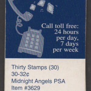 Alternative view of Scott# BK233E "HOLIDAY GREETINGS" INTACT MAKESHIFT BOOKLET (30) MNH