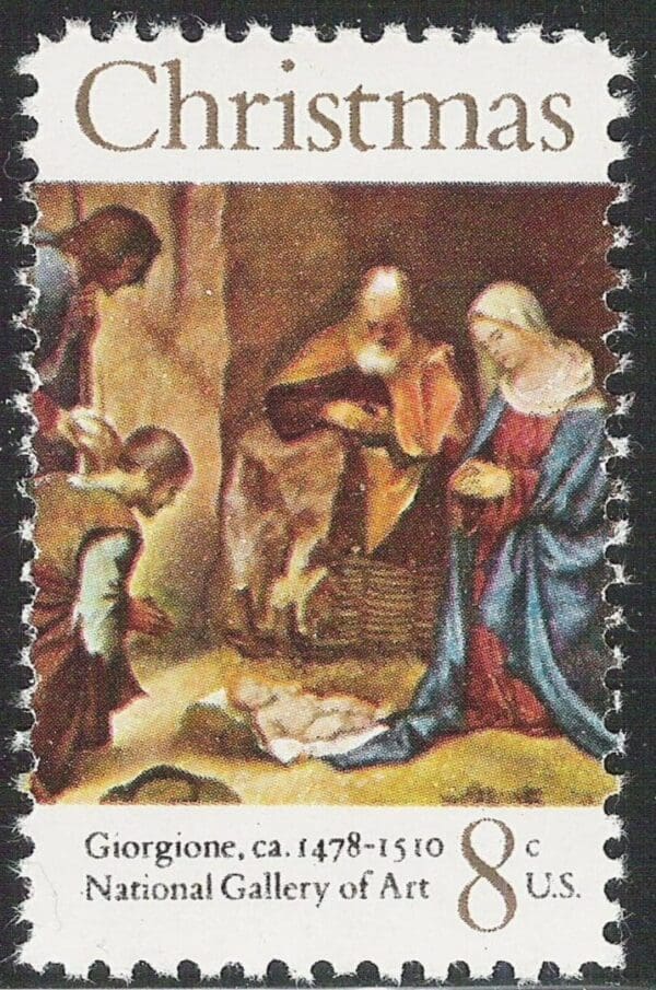 Scott# 1444 "CHRISTMAS PAINTING" SINGLE, MNH, NICELY CENTERED