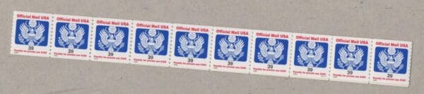 Scott# O160 OFFICIAL STRIP (25) PLATE # S111 MNH SEALED P.O. PKG