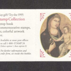 Scott# 3003Ab "MADONNA & CHILD" BOOKLET PANE (10) WITH COVER - Image 2