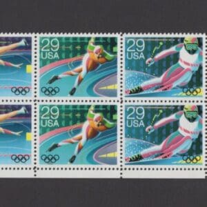 Scott# 2611-15 "WINTER OLYMPICS" MNH ZIP BLOCK (10)
