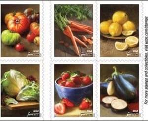Scott# 5484-93 "FRUITS & VEGETABLES" S/A BOOKLET BLOCK (10) MNH