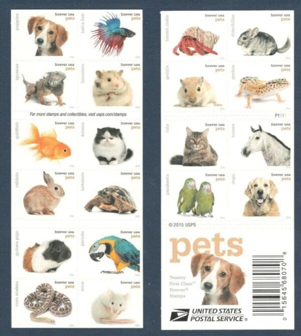 Scott# 5106-25 "PETS" S/A BOOKLET PANE - ALL (20) ISSUES MNH