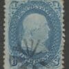 Scott# 63 "FRANKLIN" USED, STARBURST FANCY CANCEL, NICELY CENTERED