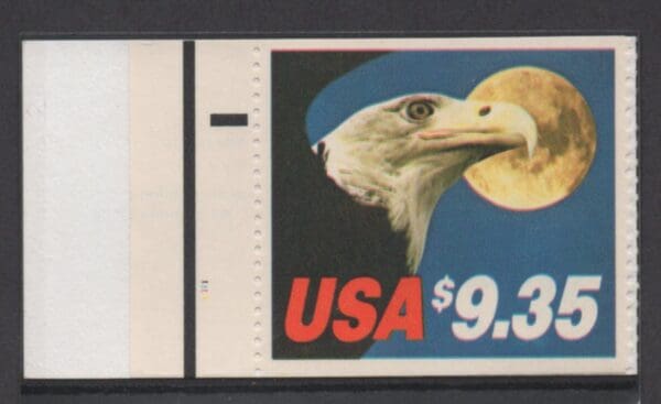 Scott# 1909 EAGLE & MOON MNH PLATE# BOOKLET SINGLE, WELL CENTERED