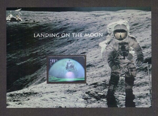 Scott# 3413 "$11.75 "LANDING on the MOON" HOLOGRAM SHEET (1) MNH