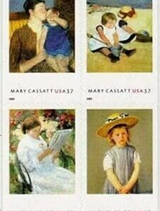 Scott# 3804-07 "MARY CASSATT-ARTIST" FULL BOOKLET PANE (20) MNH
