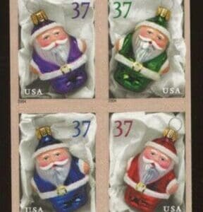 Scott# 3886b (BC203) "SANTA ORNAMENTS" UNFOLDED BKLT (20) P#S2222