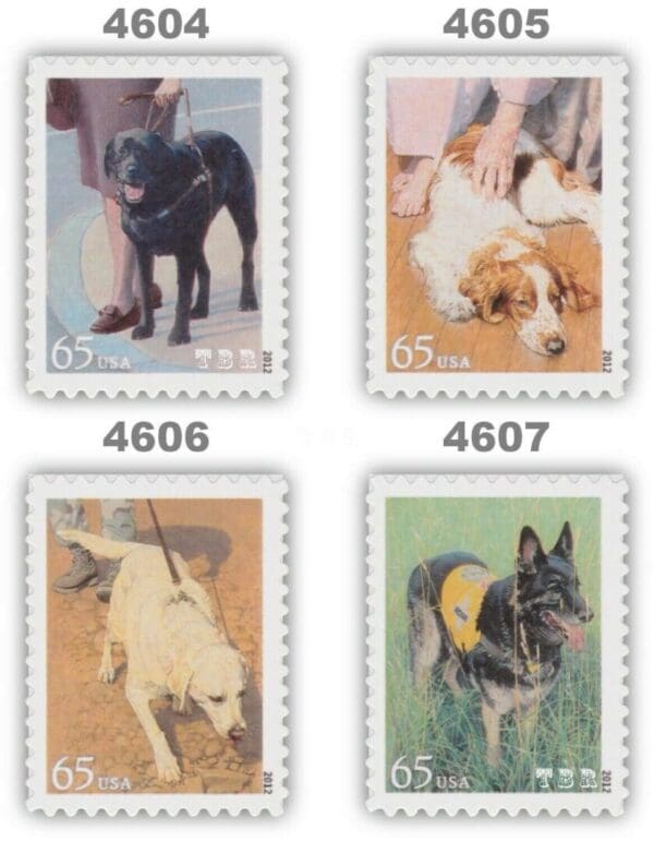 Scott# 4604-07 "DOGS AT WORK" COMPLETE SET (4) UNADDRESSED FIRST DAY COVERS - Image 2