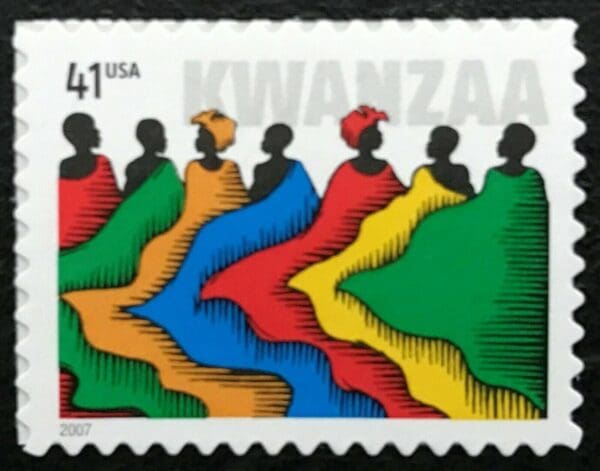 Scott# 4220 "KWANZAA" S/A SINGLE, MNH, NICELY CENTERED