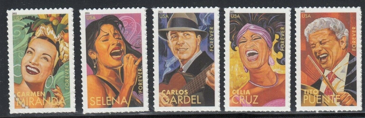 Scott 4497 4501 Latin Music Legends S A Singles Set 5 Mnh The Stamp Nut