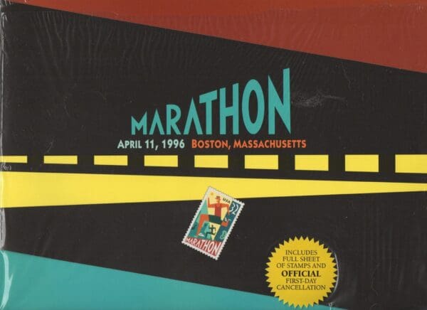 Scott# 3067 "MARATHON RUNNER" FULL SHEET FDC PRESENTATION FOLDER - Image 2