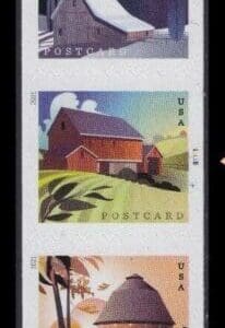 Scott# 5550-53 BARNS PNC (7) MNH, PLATE # B1111, NICELY CENTERED
