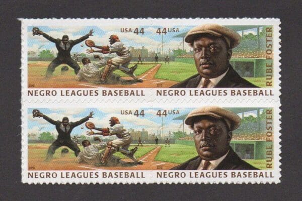 Scott# 4465-66 "NEGRO LEAGUES BASEBALL" S/A BLOCK (4) MNH