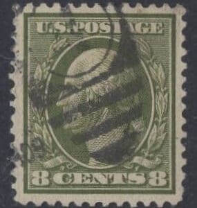 Scott# 337 "WASHINGTON" DLWMK, DUPLEX CANCEL, VERY NICELY CENTERED