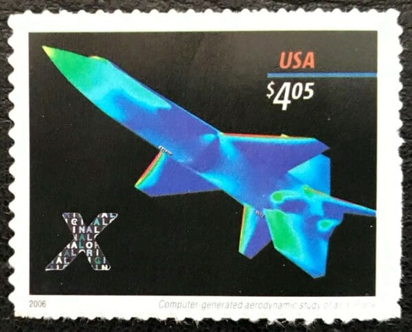 Scott# 4018 "X-PLANE PRIORITY MAIL" MNH S/A SINGLE, WELL CENTERED