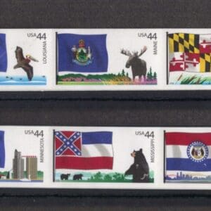 Scott# 4293-4302 "FLAGS OF OUR NATION" PNC SET (2) STRIPS (5) MNH