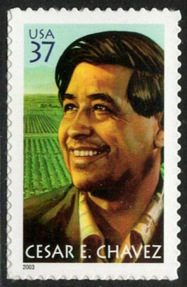 Scott# 3781 "CESAR CHAVEZ-LABOR ORGANIZER" SINGLE, MNH