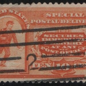 Scott# E3 "SPECIAL DELIVERY" USED, #2 +BAR CANCEL * SEE DETAILS *
