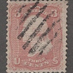 Scott# 88 "WASHINGTON" "E" GRILL, 7 BAR GRID CANCEL, WELL CENTERED