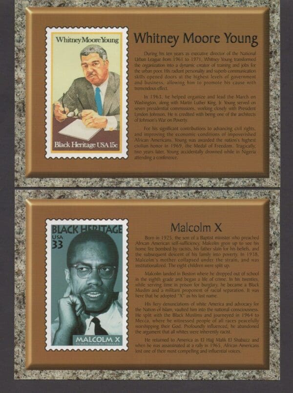 1999 USPS "BLACK HERITAGE" JUMBO POST CARDS SET (20) UNUSED