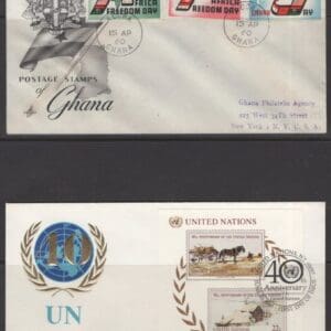 WW COVER LOT (22) NICE MIX OF GB, VATICAN, GHANA, UN AND US COVERS - Image 12