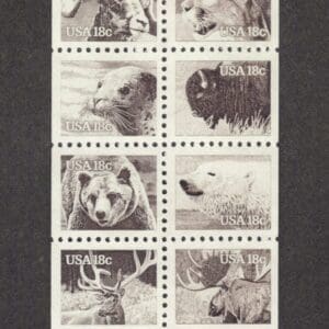 Scott# 1880-89 "WILDLIFE" BOOKLET BLOCK (10) MNH