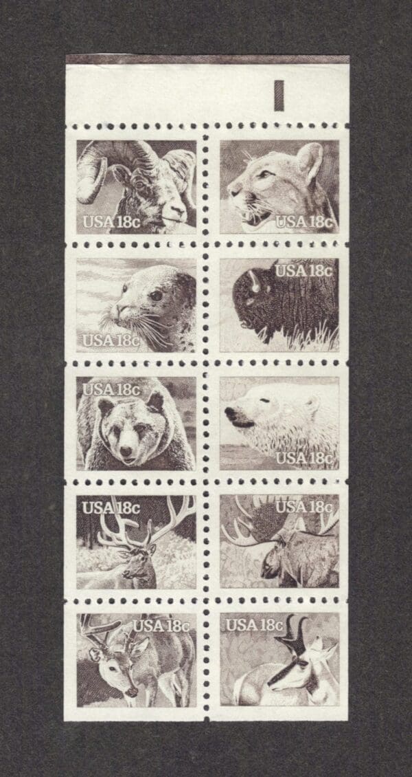 Scott# 1880-89 BK137 (1889a) "WILDLIFE" UNEXPLODED BOOKLET (20) MNH - Image 4