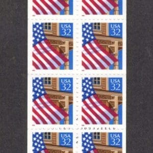 Scott# 2916a FLAG OVER PORCH MNH BKLT PANE (10) PLATE#22222