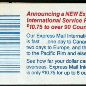 Scott# 2122c (BK149) "EXPRESS EAGLE" INTACT BOOKLET (3) PLATE# 2222 - Image 3