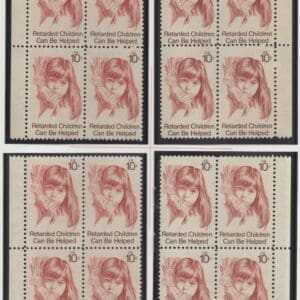 Scott# 1549 "NATIONAL A.R.C." MNH MATCHED PLATE BLOCK SET PLATE# 35528